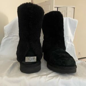 Black Fold Over UGG Boots